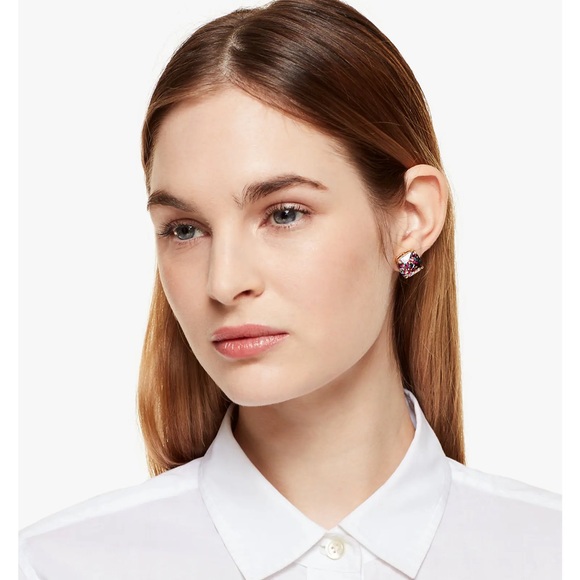 Kate♠️Spade New York Small Square Stud Earrings - Brand New with Dust bag - Picture 4 of 6